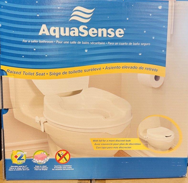 AquaSense Raised Toilet Seat, Standard 2